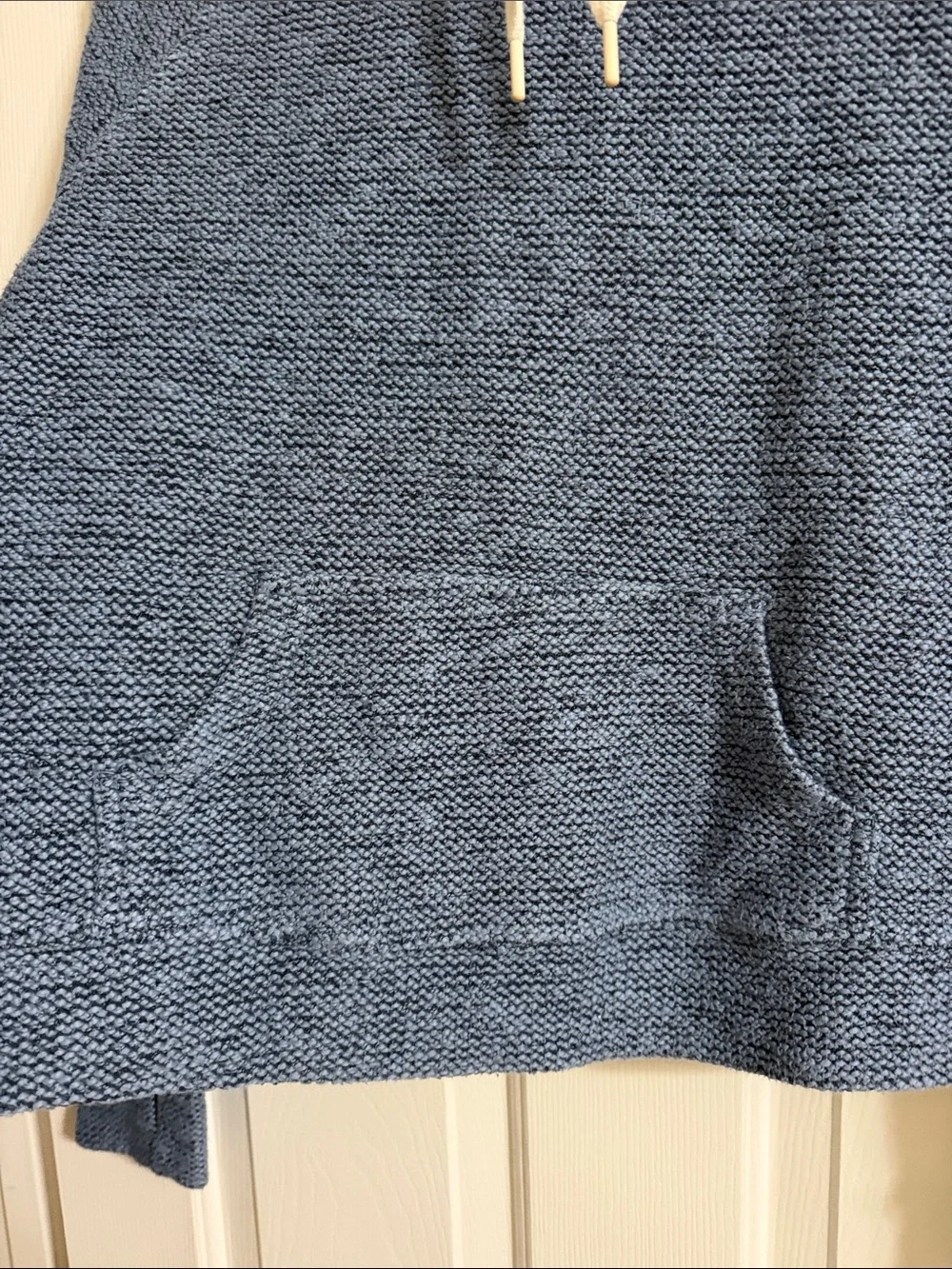 Offline by Aerie Blue Cowl Neck Long Sleeve Front Pocket Thumb Hole Pullover S